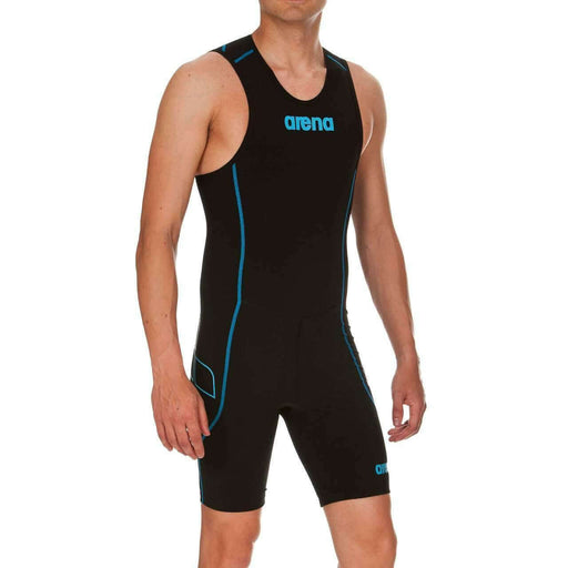 Arena M Rear Zip Trisuit St black/turquoise