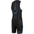 Arena M Rear Zip Trisuit St black/turquoise