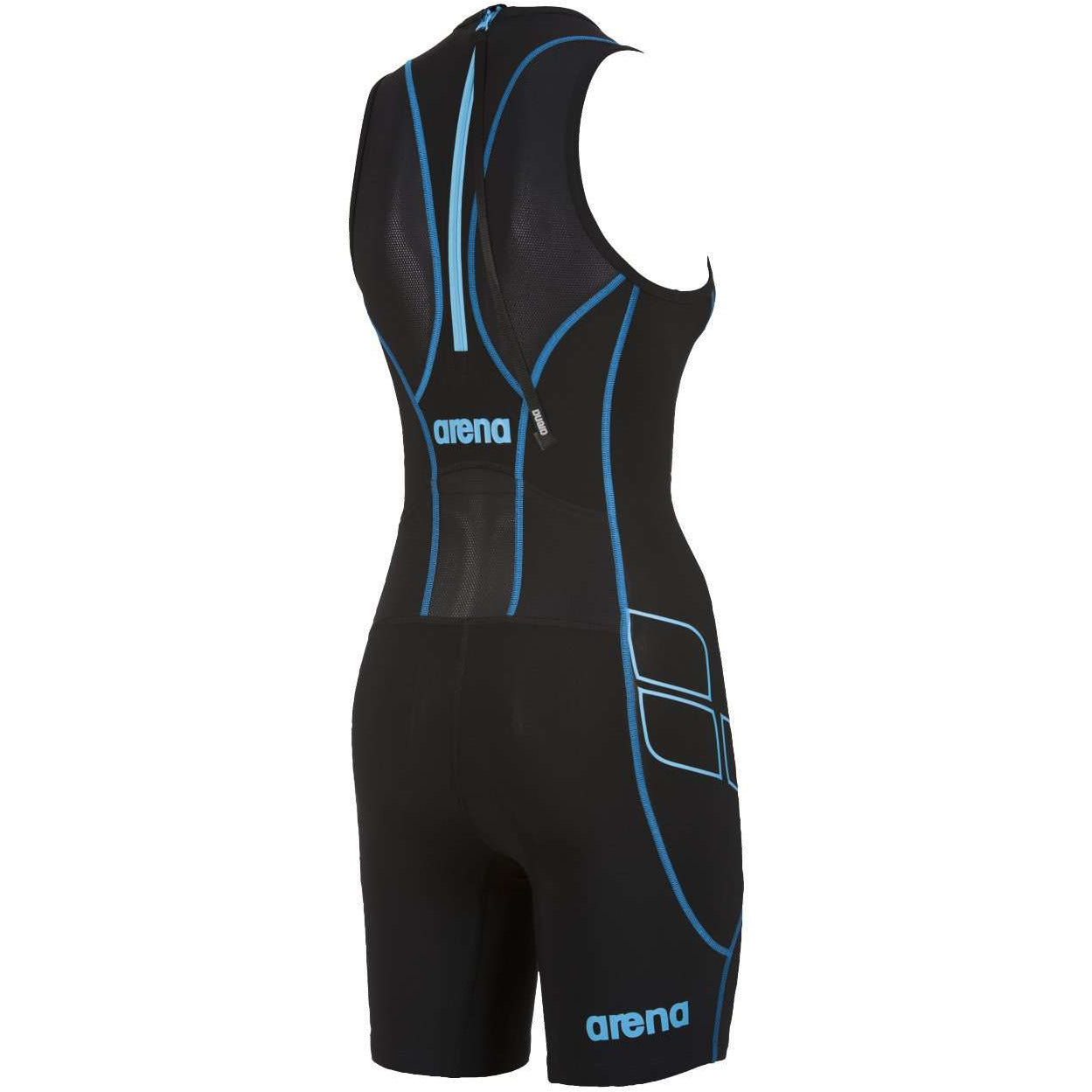 Arena W Rear Zip Trisuit St black/turquoise