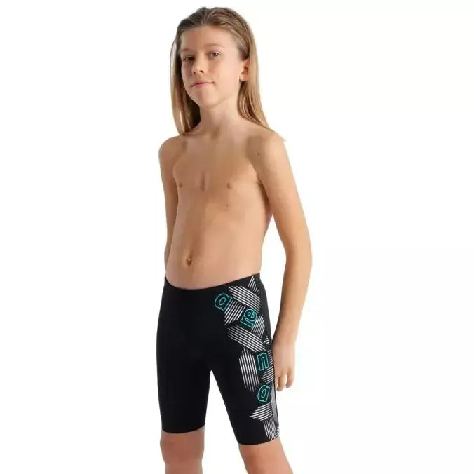 B Swim Jammer Graphic black