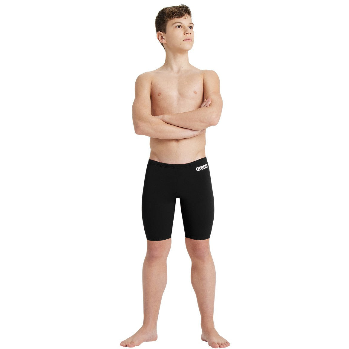 B Team Swim Jammer Solid black-white