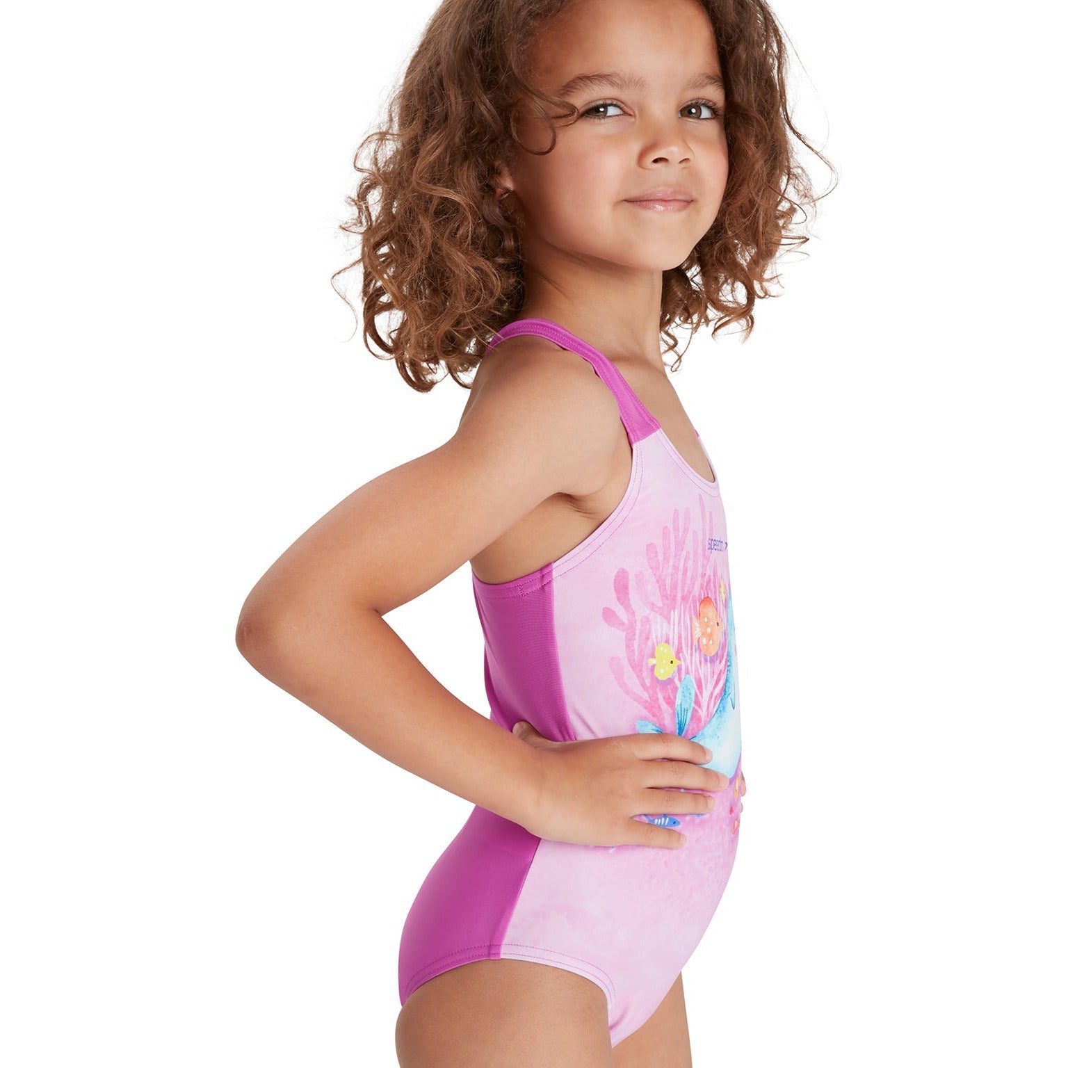 Digital Placement Swimsuit - Roze/Groen