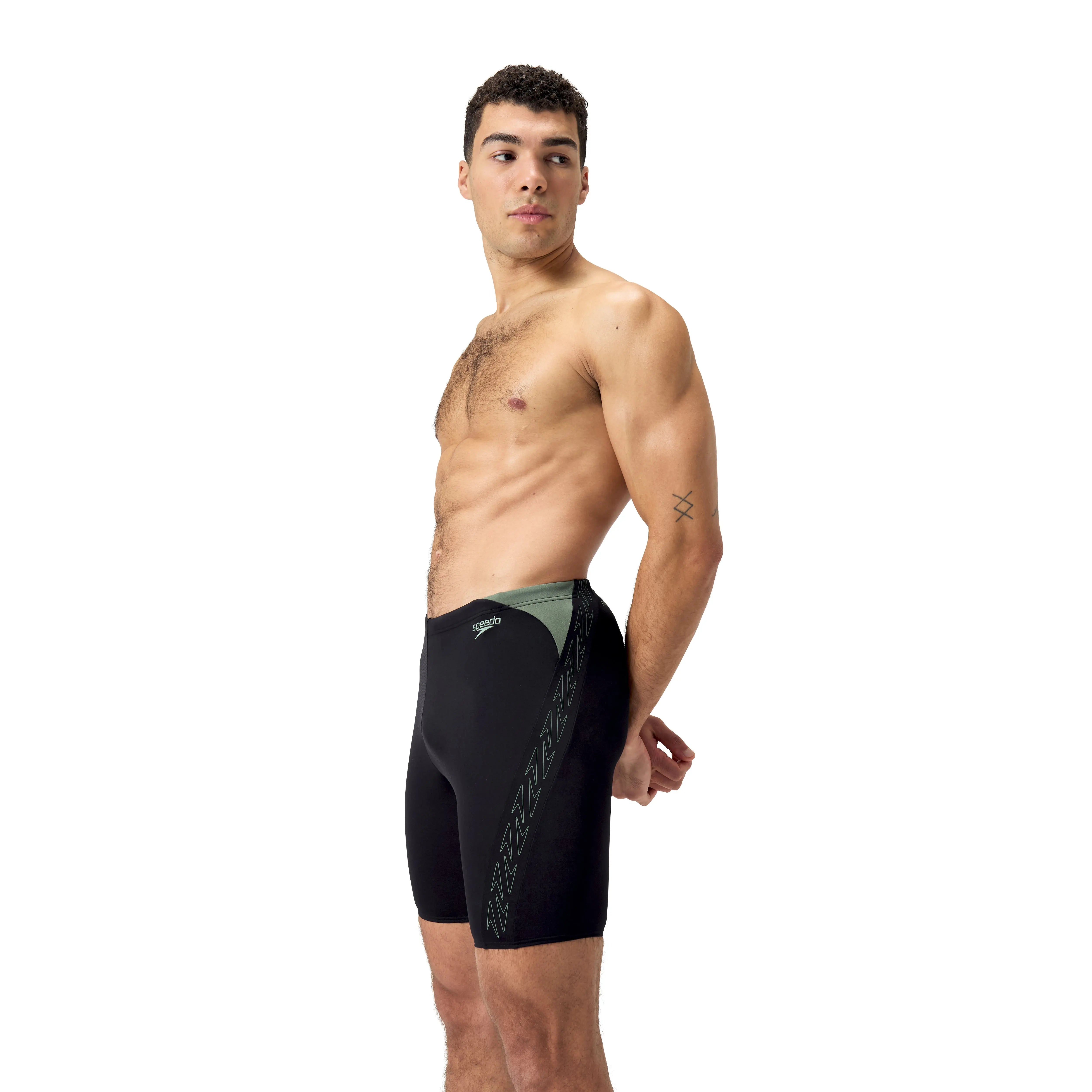 Eco+ Hyperboom Splice Jammer Black/Green Speedo