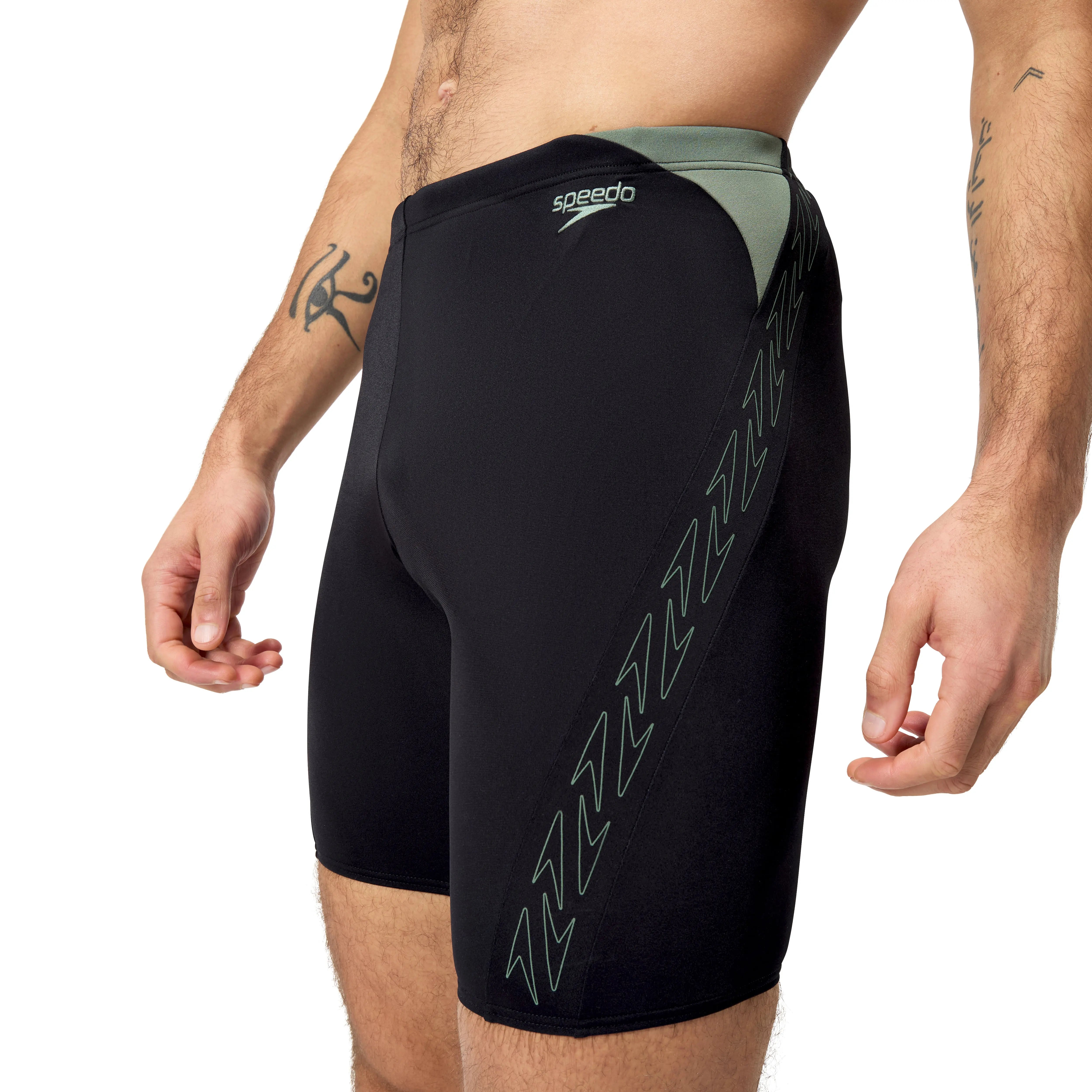 Eco+ Hyperboom Splice Jammer Black/Green Speedo