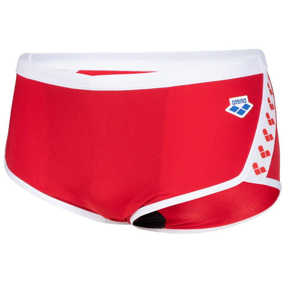 M Icons Swim Low Waist Short Solid red-white