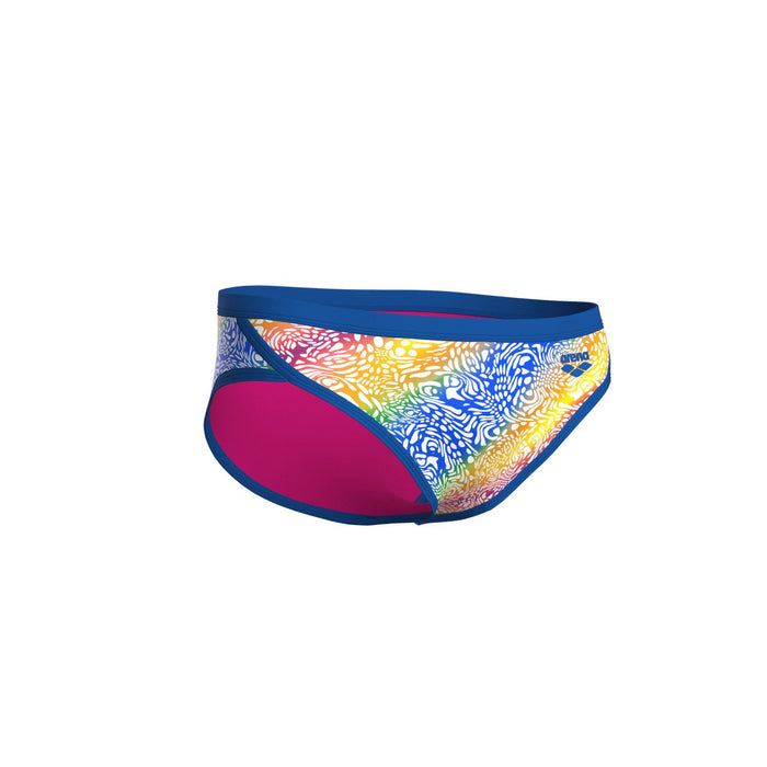 M Swim Brief Printed Royal-White Multicolor