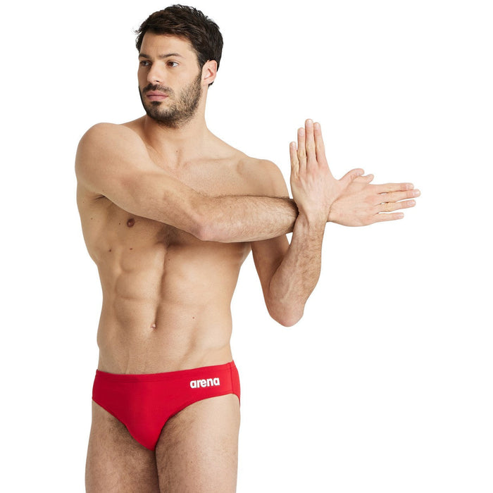 M Team Swim Briefs Solid red-white