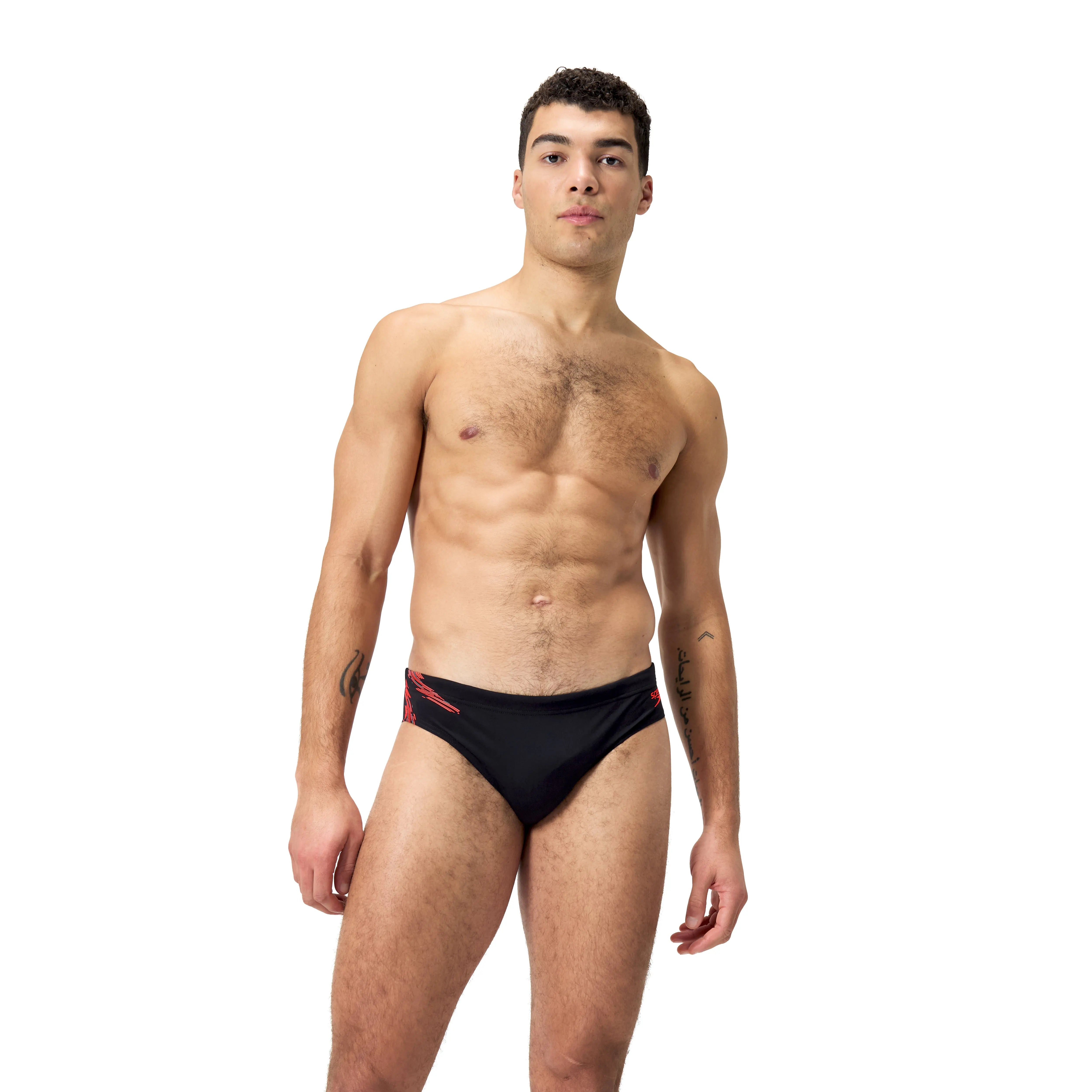 Eco+ 7cm Tech Panel Brief Black/Red Speedo