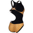 W 50Th Gold Swimsuit Tech One Back gold-multi-black