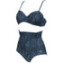 W Cleopatra Two Pieces C-Cup denim