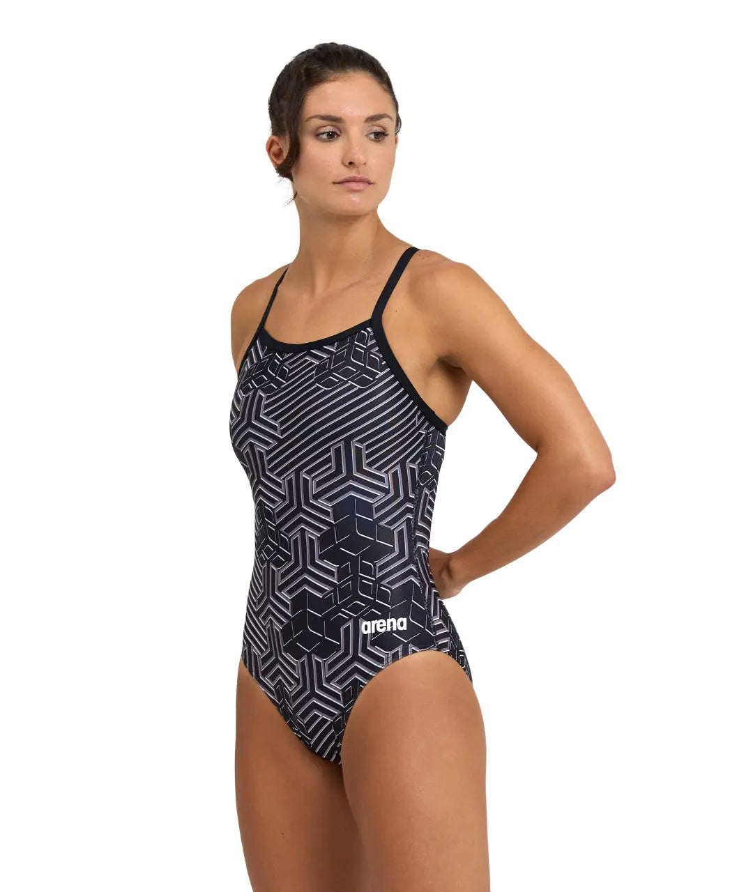 W Kikko Pro Swimsuit Lightdrop Back black-multi Arena