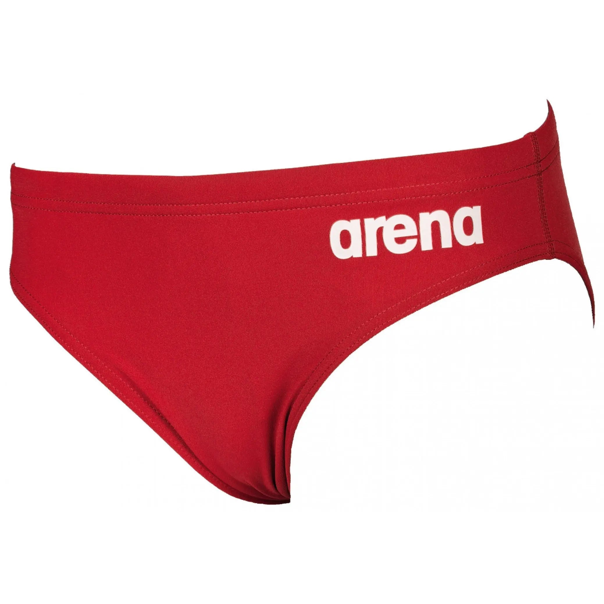 B Solid Brief Jr red/white