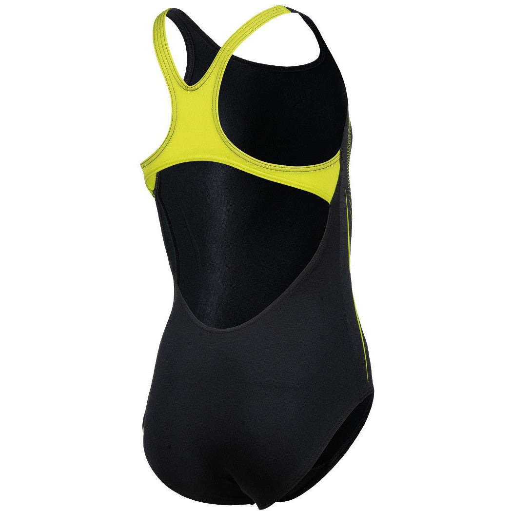 G Swimsuit Swim Pro Back Graphic black-softgreen