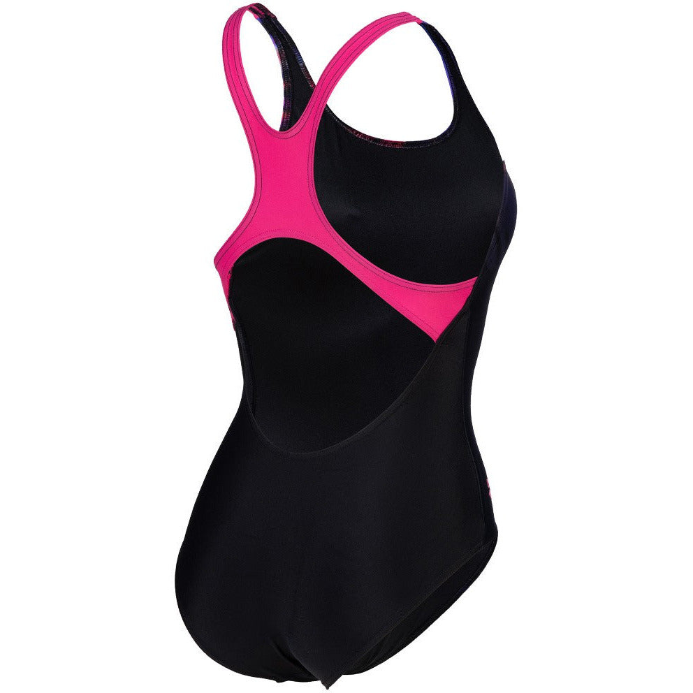 W Shading Swimsuit Swim Pro Back black-freakrose